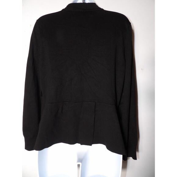 Love Scarlett Cardigan Sweater Black Womens Large Open Style Minimalist Capsule - Picture 4 of 11